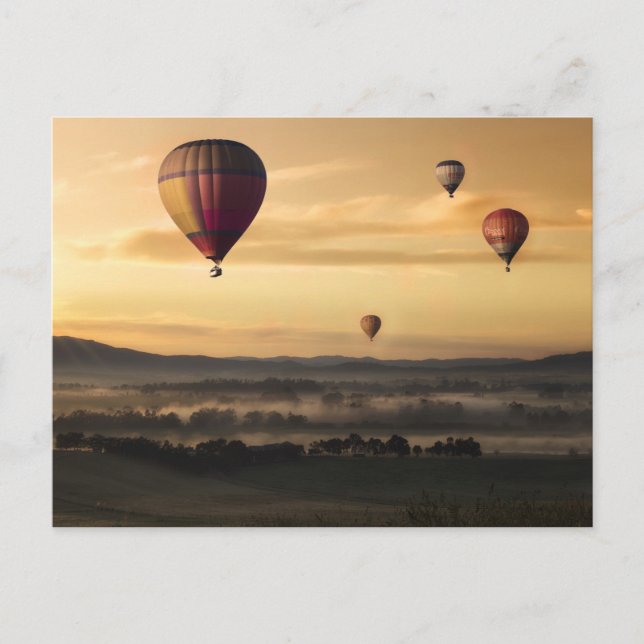 Hot air balloons postcard (Front)