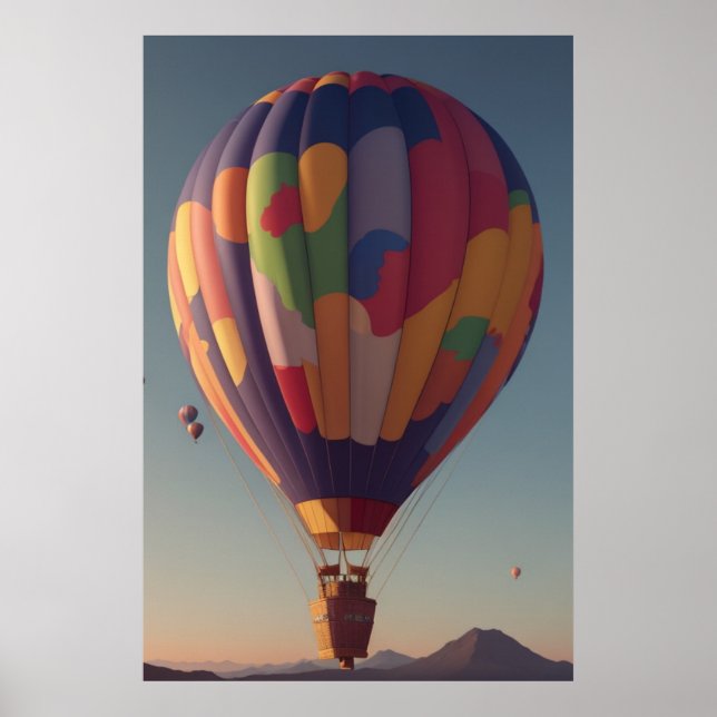 Hot Air Balloons Poster (Front)