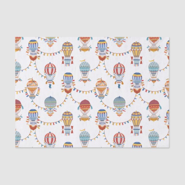 Hot Air Balloons Tissue Paper (Front)