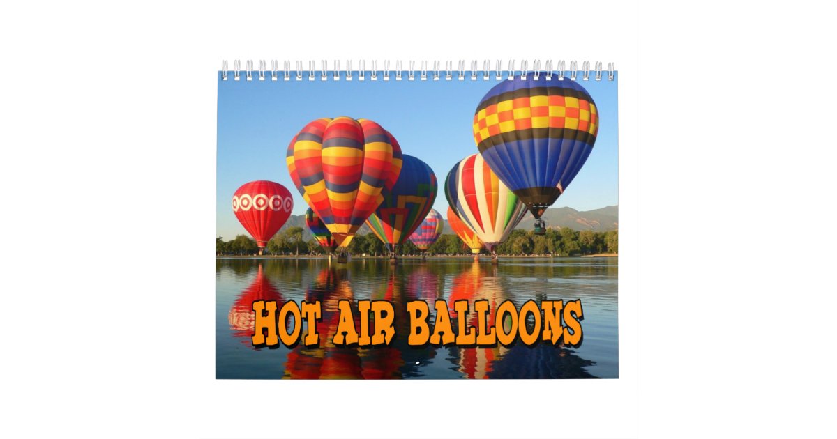 Hot Air Balloons Wall Calendar