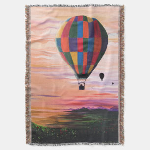 Hot Air Journey Throw Blanket