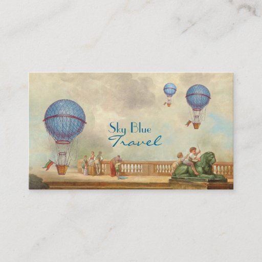 Customizable Hot Aire Balloon Business Cards