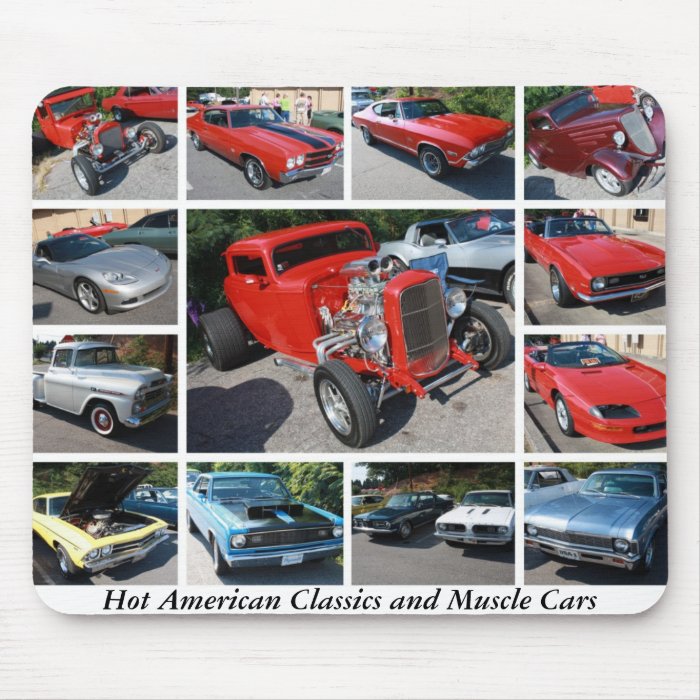 Hot American Classics and Muscle Cars 19 Mousepads
