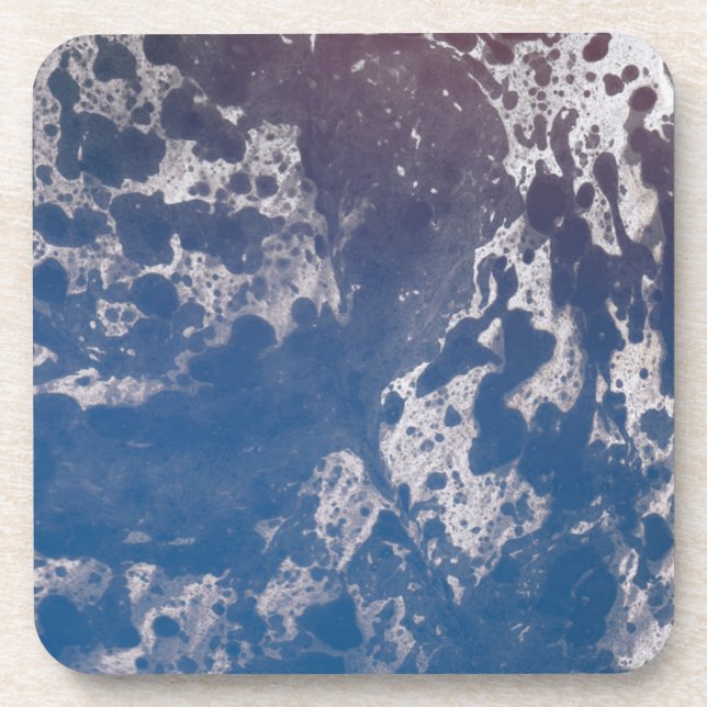 Hot and Cold Psychedelic Paper Drink Coaster (Front)