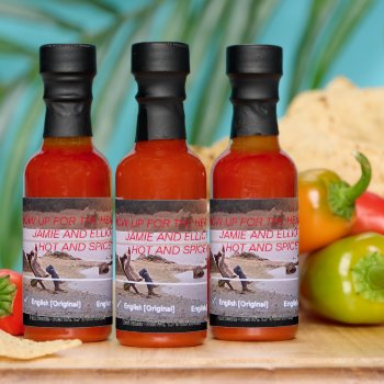 Hot And Spicy Hot Sauce by CREATIVEWEDDING at Zazzle