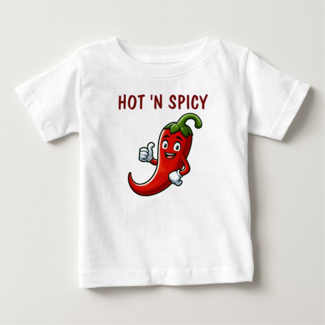 Hot and Spicy Lover Baby T-Shirt (Front)