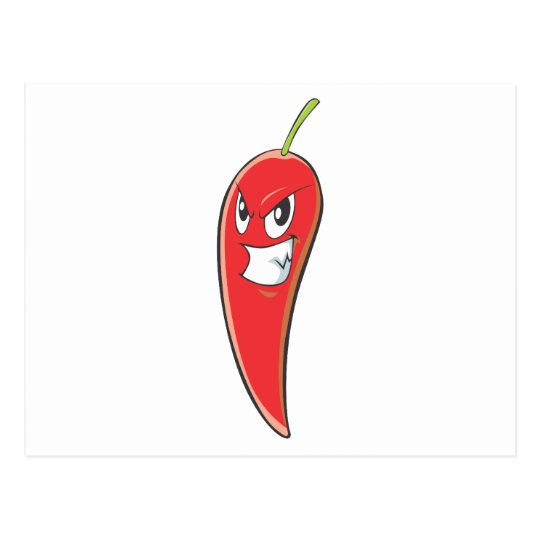 Hot and Spicy Red Chili Pepper Postcard
