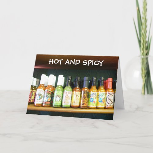 HOT AND SPICY YOU SPICE UP MY LIFE HOLIDAY CARD