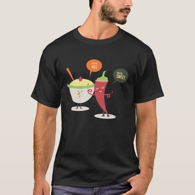 Hot and Sweet Chili Pepper Ice Cream T-Shirt (Front)