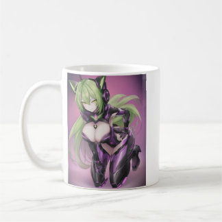 Hot Anime Android Catgirl Coffee Mug