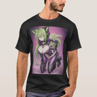 Hot Anime Android Catgirl T-Shirt