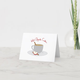 Hot Apple Cider Letterpress Thank You Card