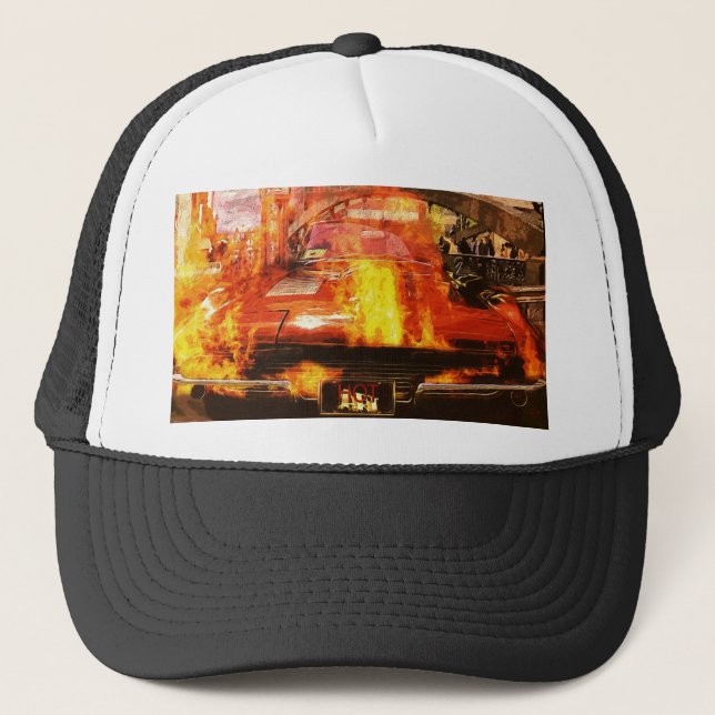 hot art classic car hat (Front)
