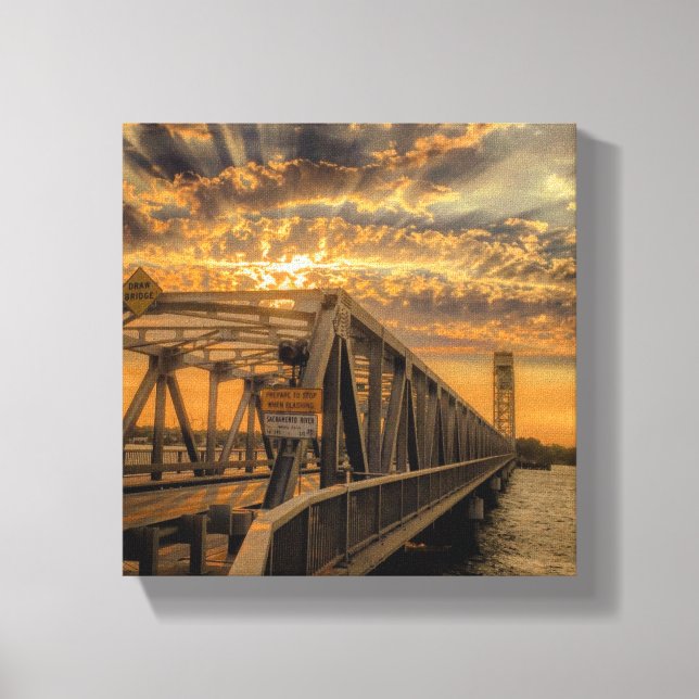 Hot August Sunset  Canvas Print (Front)