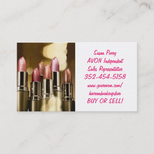 Customizable HOT!! AVON Business Cards