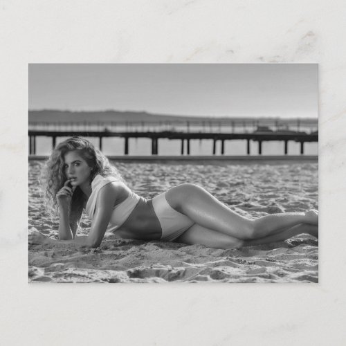 HOT  BW Summer Bikini photo postcard