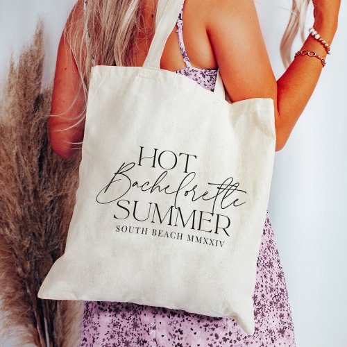 Hot Bachelorette Summer Custom Bachelorette Party Tote Bag