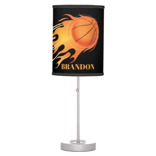 Hot basketball sports lovers add name table lamp