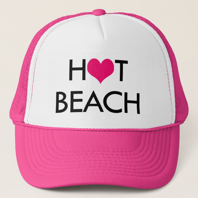 HOT BEACH trucker hat (Front)