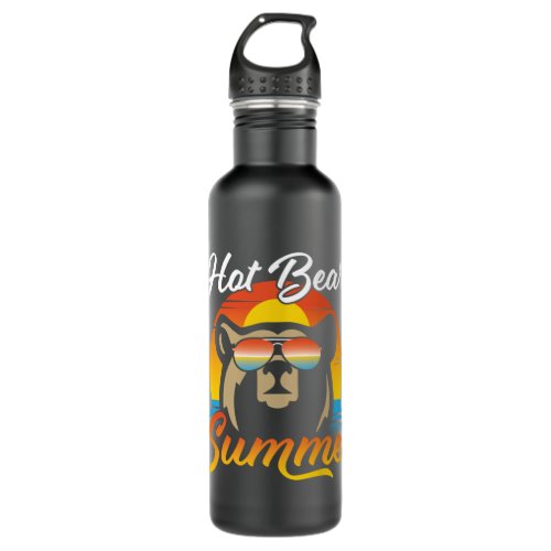 HOT BEAR SUMMER  1 STAINLESS STEEL WATER BOTTLE