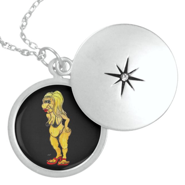 HOT Bikini - The next Topmodel Sterling Silver Necklace (Front)