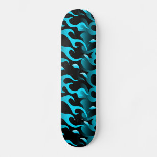 Details about   Skateboard Skate Skateboard Complete Full Sakari Flames Blue 
