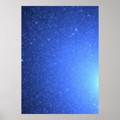 Hot Blue Stars Resemble a Blizzard of Snowflakes Poster