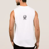 Hot Bod Under Construction Cotton Sleeveless T Sleeveless Shirt (Back)
