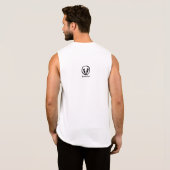 Hot Bod Under Construction Cotton Sleeveless T Sleeveless Shirt (Back Full)