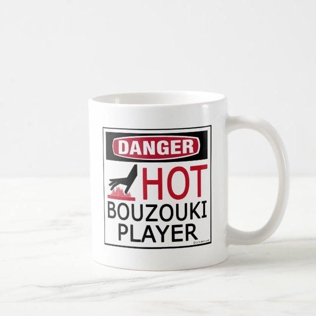 Hot Bouzouki Player Coffee Mug (Right)