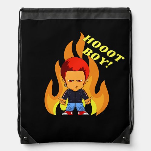 Hot boy drawstring bag