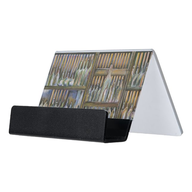 Hot, but Not Moving Desk Business Card Holder (Angled Front)