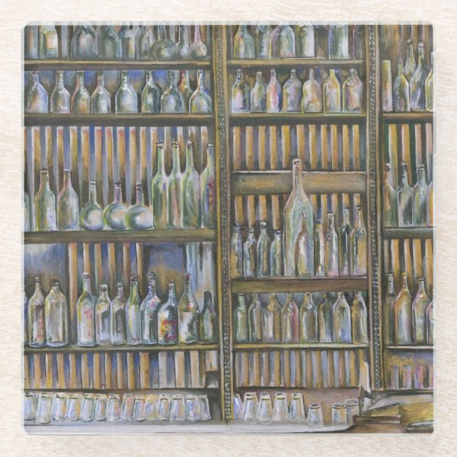 Hot, But not Moving Glass Coaster (Front)