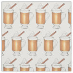 Hot Buttered Rum Christmas Winter Holiday Drinks Fabric