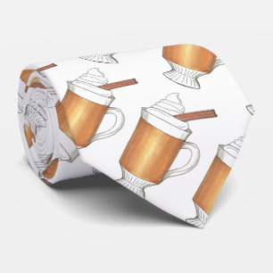 Hot Buttered Rum Winter Christmas Holiday Party Neck Tie