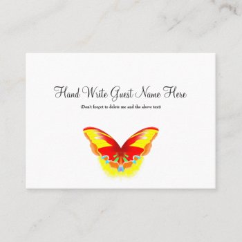 Hot Butterfly - Place Cards by MuseDesignStudio at Zazzle