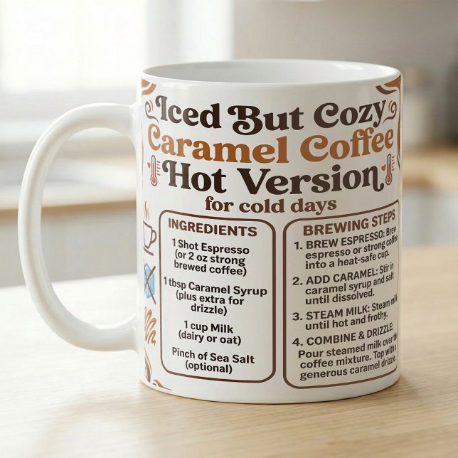 Hot Caramel Latte Recipe Cozy Coffee Mug (Creator Uploaded)