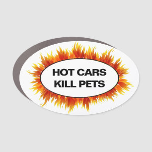 HOT CARS KILL PETS CAR MAGNET