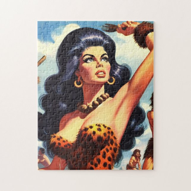Hot Cavewoman Jigsaw Puzzle (Vertical)