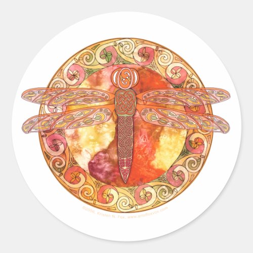 Hot Celtic Dragonfly