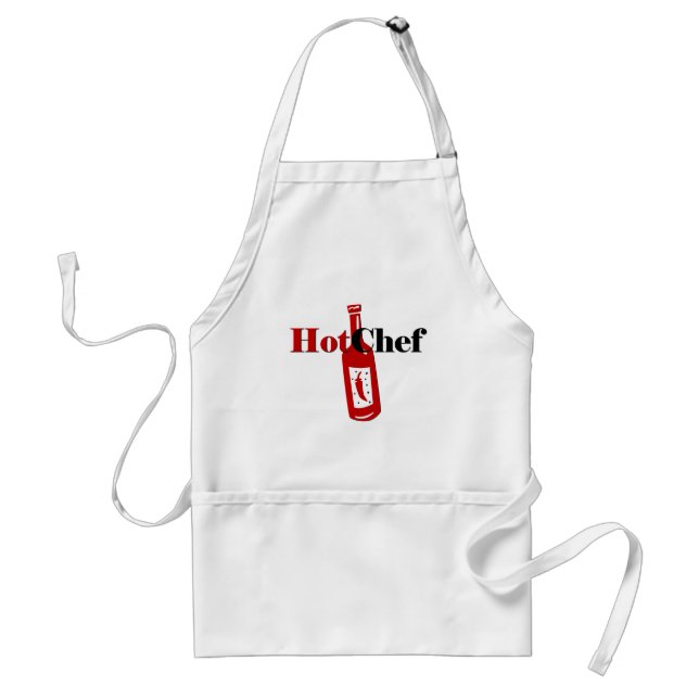 Hot Chef Adult Apron (Front)