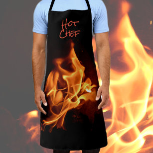 Hot Chef Blazing Flames Apron