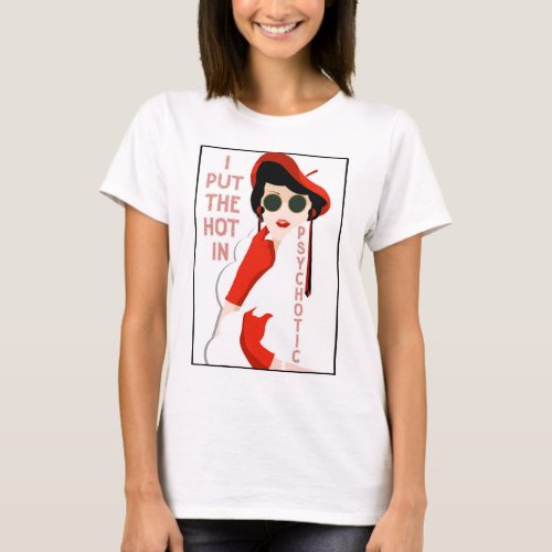 Hot Chick Womens Retro Vintage T_Shirt