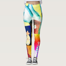 Hot Chicks Abstract leggings