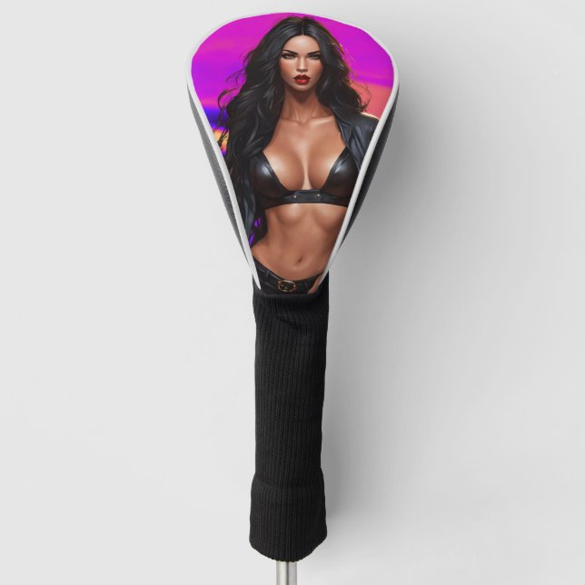 Hot Chicks Love To Golf Head Cover (Front)