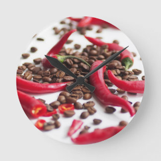 Hot Chili Café Round Clock