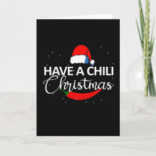 Hot Chili Pepper Christmas Design, Unisex Card