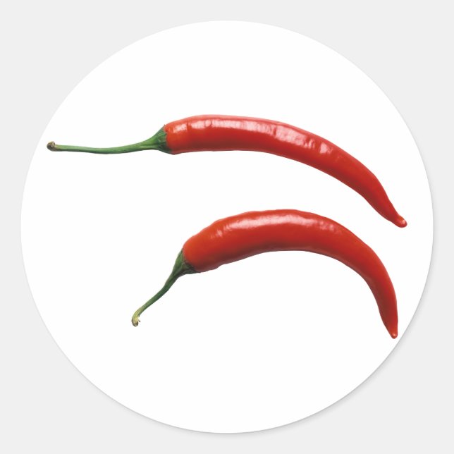 Hot Chili Pepper Classic Round Sticker (Front)