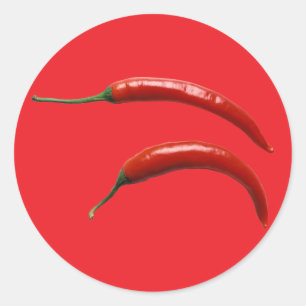 Hot Chili Pepper Classic Round Sticker