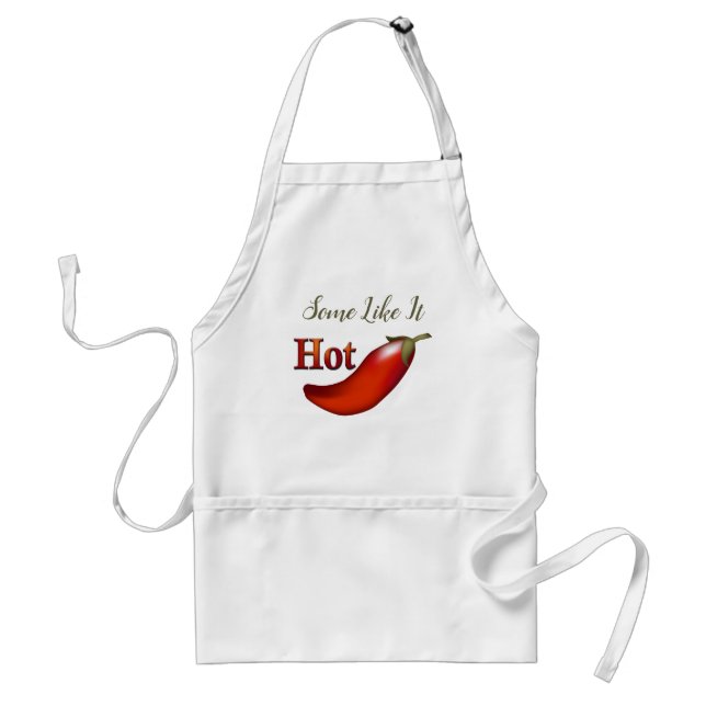 HOT Chili Pepper Funny Apron (Front)